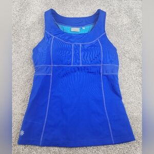 Athleta Tank Top Blue Athletic Racerback Womens Size Medium Stretch
